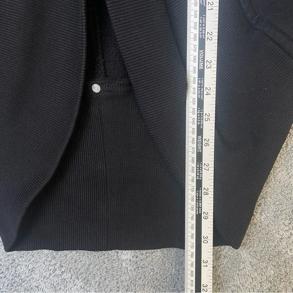 Aritzia Wilfred Diderot Slouchy Cocoon Sweater Cardigan Grey Cotton Modal XXS - Picture 7 of 15